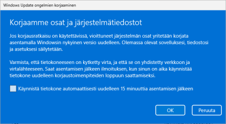 Korjaa ongelmat Windows Updaten avulla 2.png