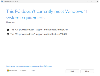 This PC doesn't currently meet Windows 11 system requirements.png