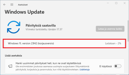 Korjaa ongelmat Windows Updaten avulla 3.png