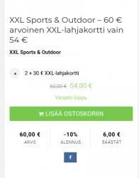Screenshot 2021-10-28 at 17-29-48 XXL Sports Outdoor – 60 € arvoinen XXL-lahjakortti vain 54 €...png