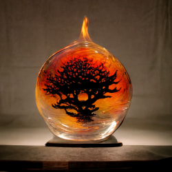 Samaelr_glass_bowl_ponzai_tree_inside_fire_and_smoke_f2afda41-41cb-4890-87af-9a956fa6f2d2.png